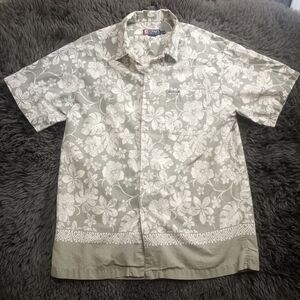 CHAPS Ralph Lauren Men's  Floral Hawaiian Shirt Size Large